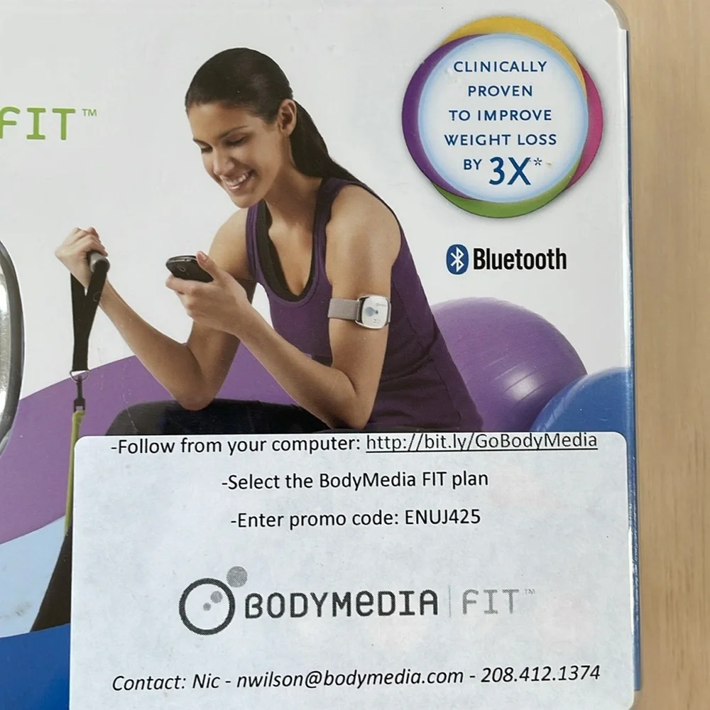 BodyMedia Fit BluTooth FIT LINK Armband -NEW!